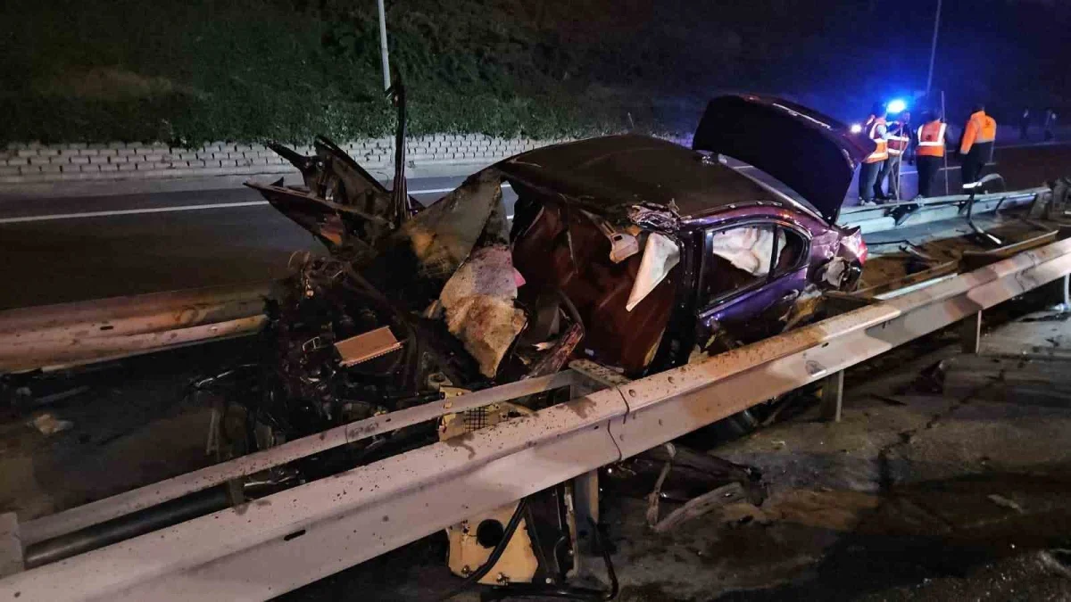 Kağıthane TEM Otoyolu kazasında 1 ölü, 2 yaralı