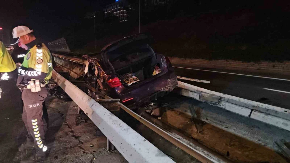 Kağıthane TEM Otoyolu kazasında 1 ölü, 2 yaralı