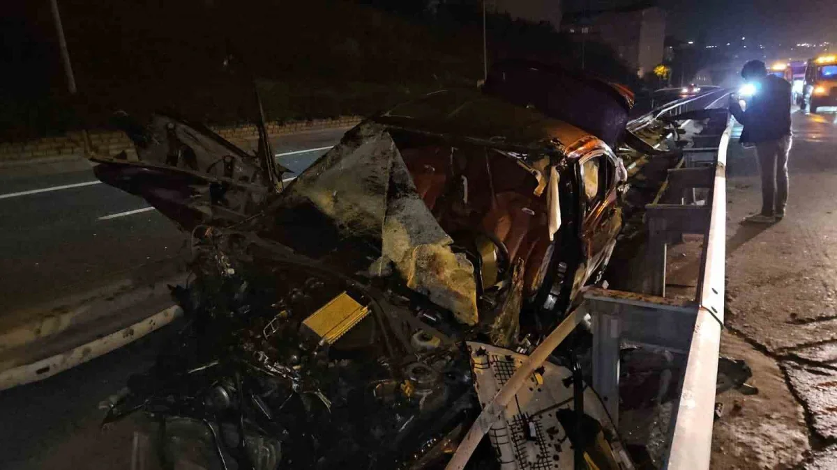 Kağıthane TEM Otoyolu kazasında 1 ölü, 2 yaralı