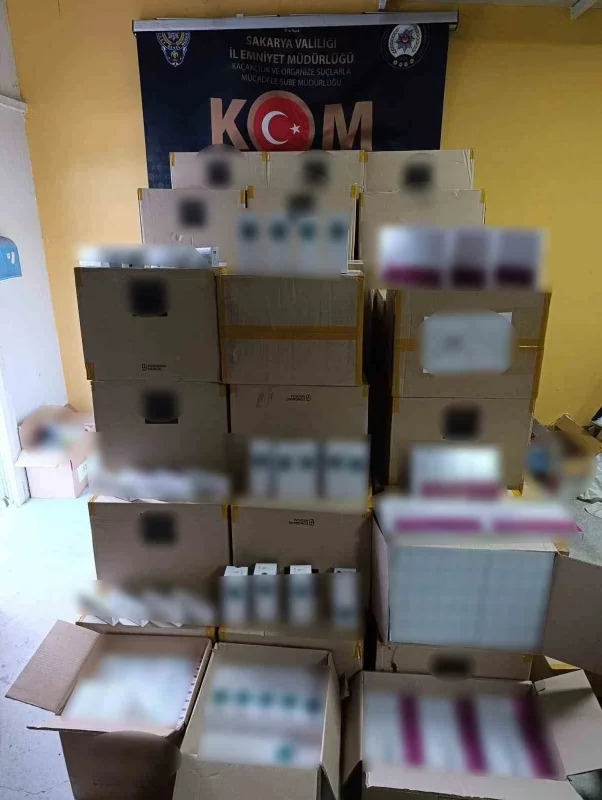 Sakarya'da 10 bin 700 kaçak kozmetik ürünü ele geçirildi