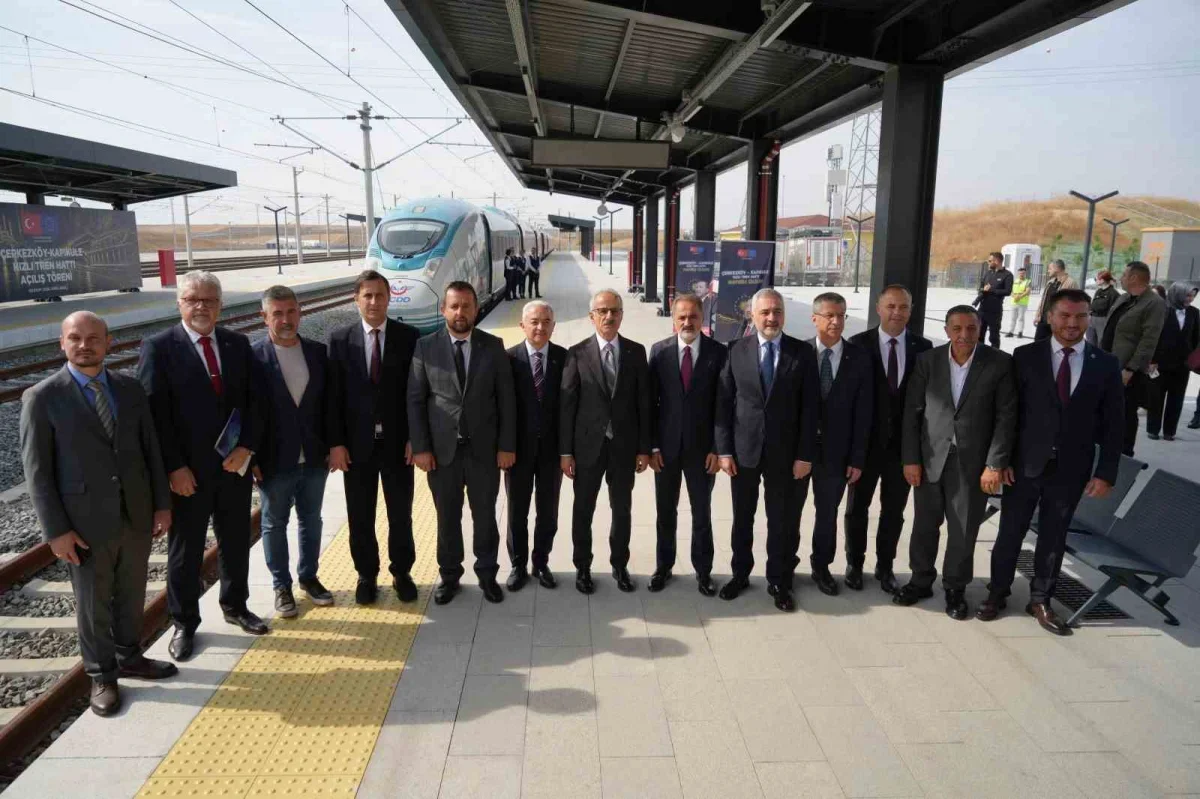 Çerkezköy-Kapıkule Hızlı Tren Hattı yarın açılıyor