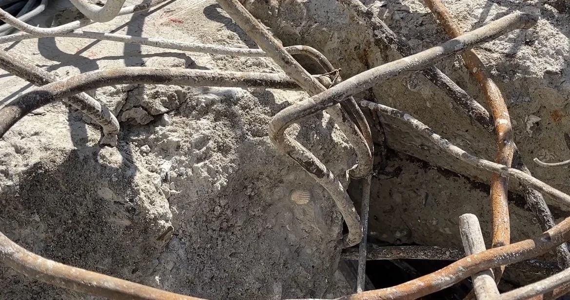 Maltepe'de çöken binanın betonunda deniz kabuğu