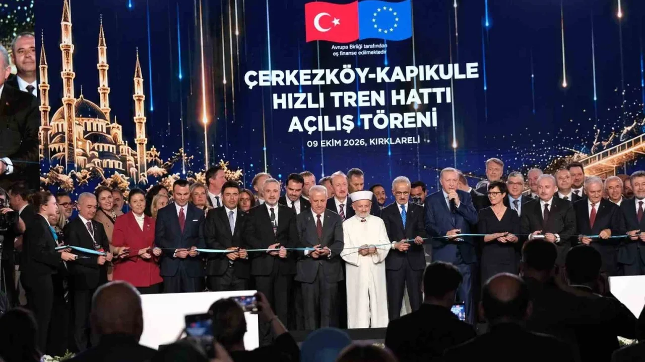 Erdoğan Çerkezköy-Kapıkule hızlı tren hattını açtı