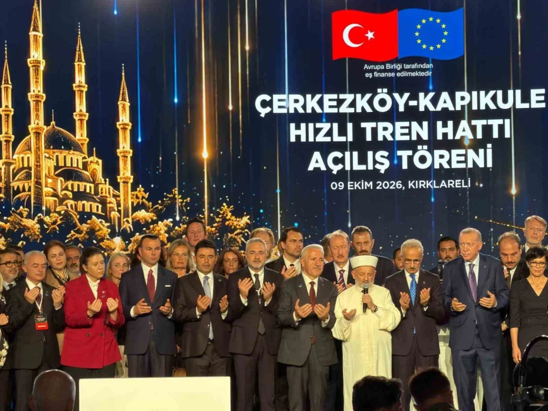 Erdoğan Çerkezköy-Kapıkule hızlı tren hattını açtı