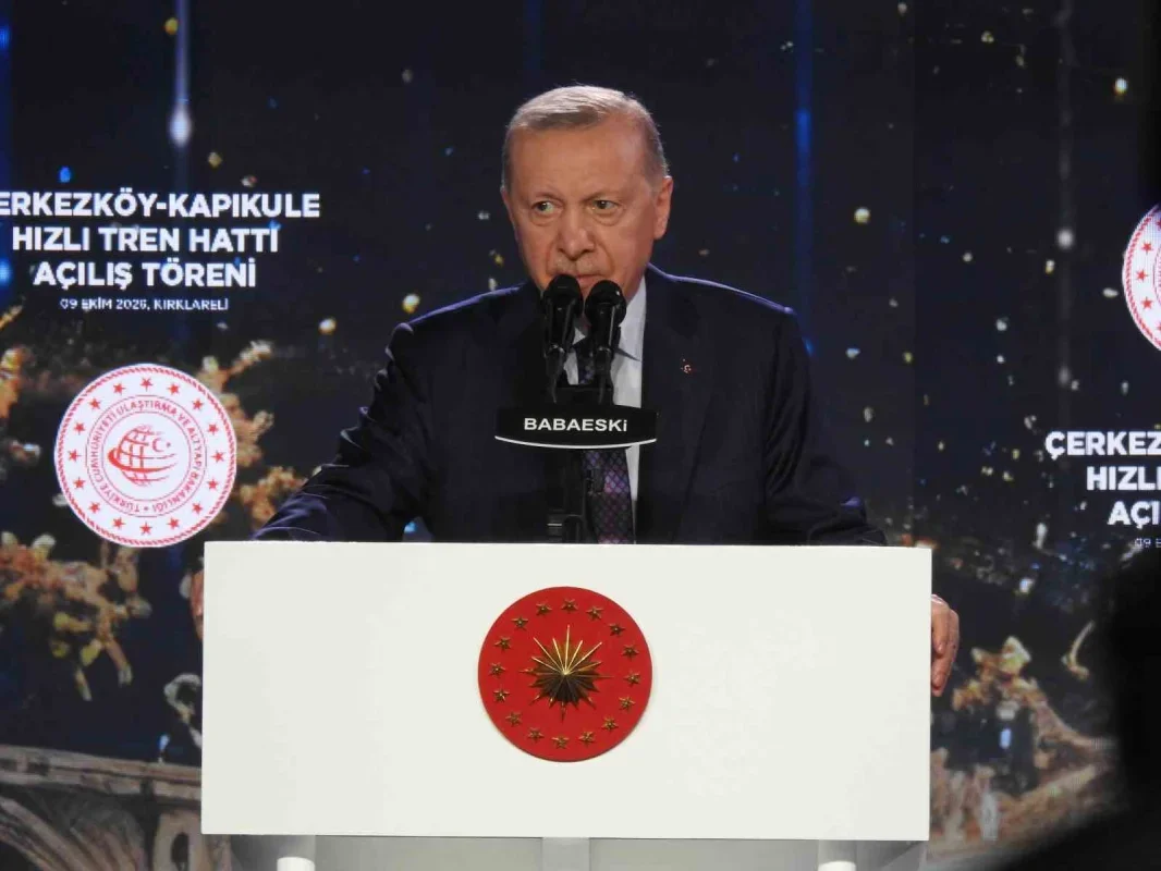 Erdoğan Çerkezköy-Kapıkule hızlı tren hattını açtı