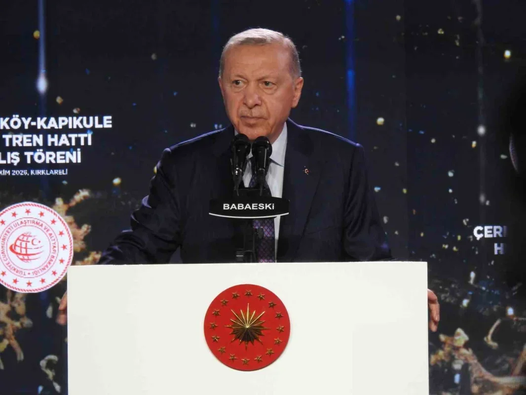 Erdoğan Çerkezköy-Kapıkule hızlı tren hattını açtı