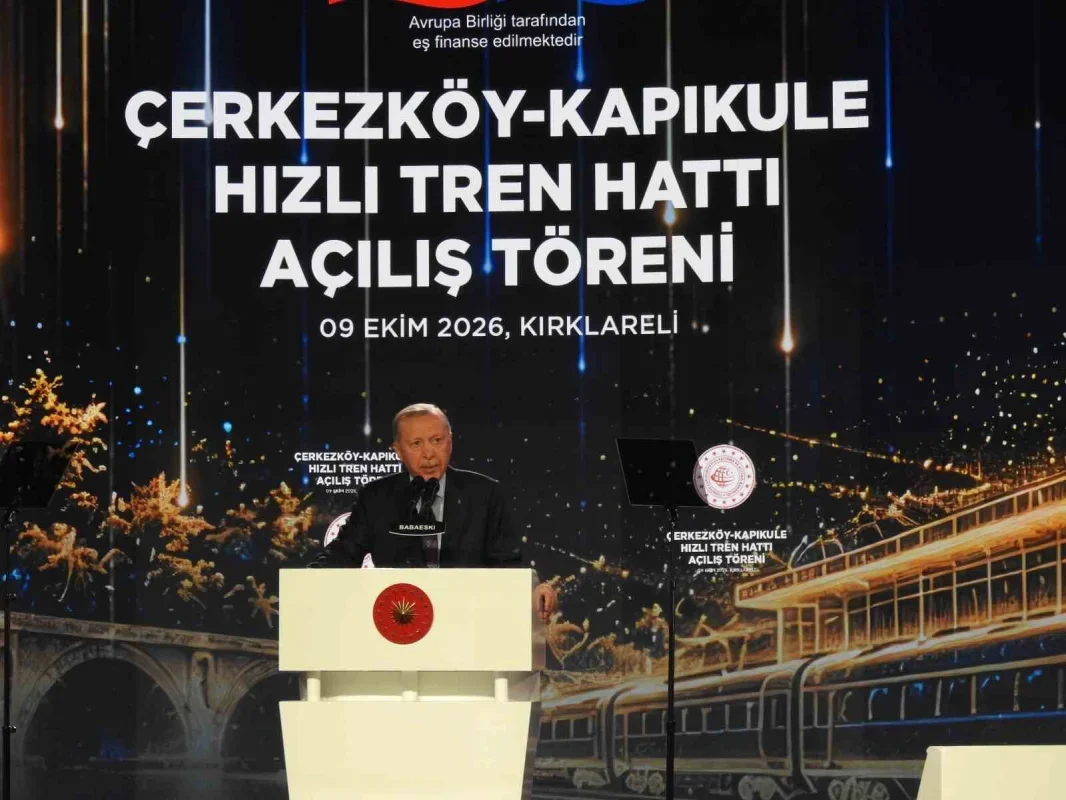 Erdoğan Çerkezköy-Kapıkule hızlı tren hattını açtı