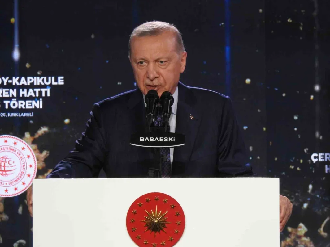 Erdoğan Çerkezköy-Kapıkule hızlı tren hattını açtı