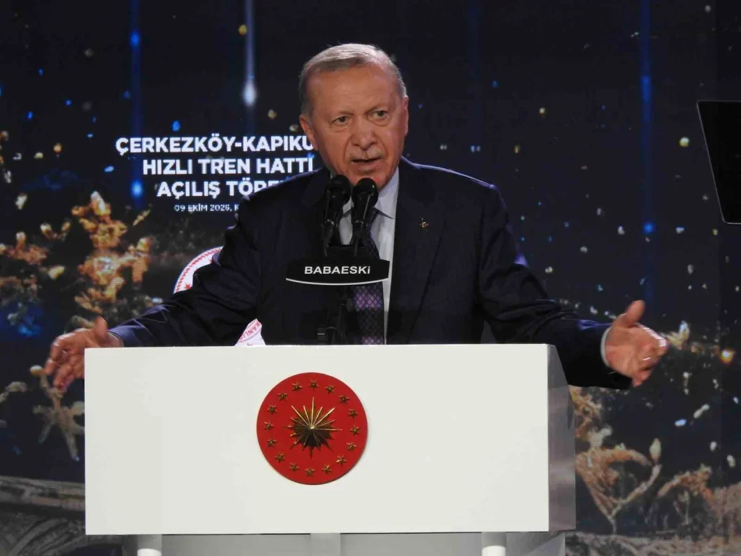 Erdoğan Çerkezköy-Kapıkule hızlı tren hattını açtı