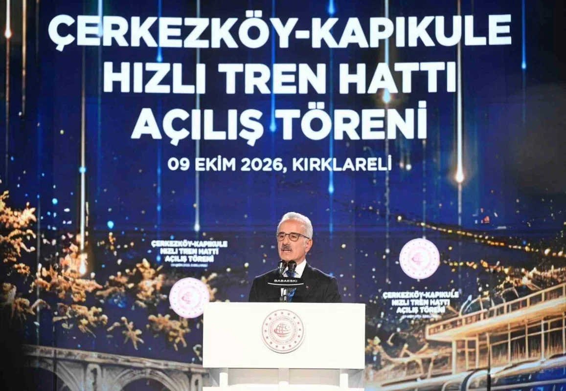 Edirne-Çerkezköy hızlı tren seferleri başladı