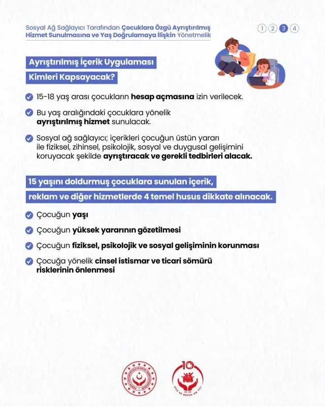 Çocuklara yönelik sosyal medya yönetmeliği yayımlandı