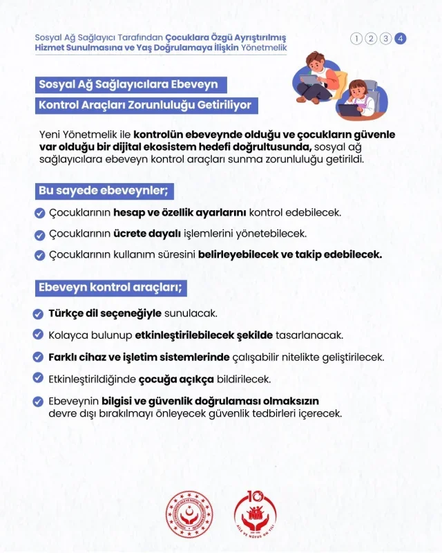 Çocuklara yönelik sosyal medya yönetmeliği yayımlandı