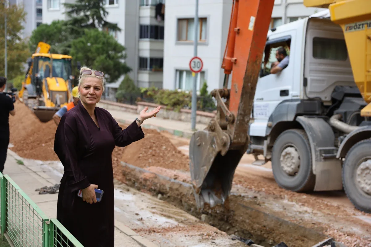 Yıldırım'da 400 metrelik yağmur suyu hattı yapılıyor