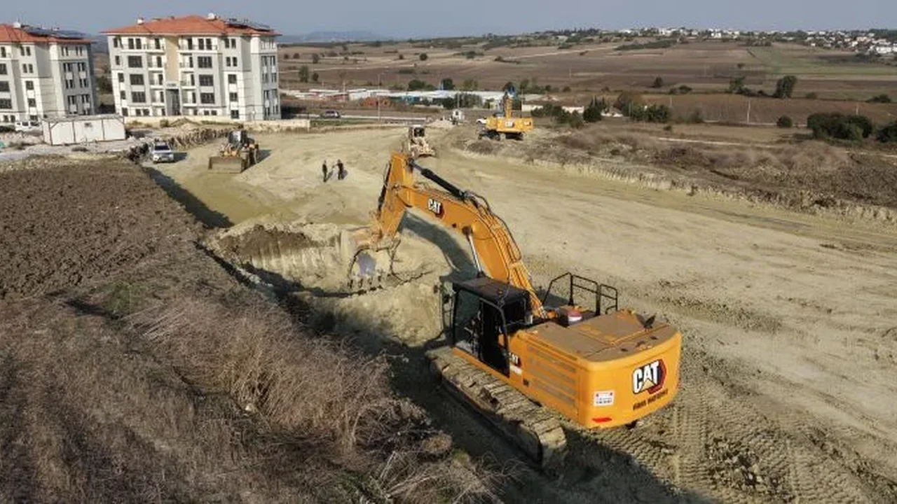 Nilüfer'de 3 mahalleyi bağlayacak yol çalışması sürüyor