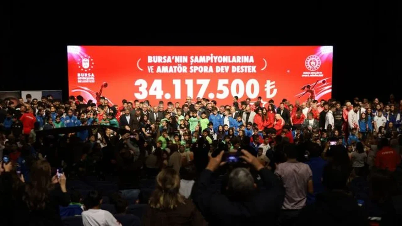 Bursa'da amatör spora 34 milyon 117 bin 500 TL