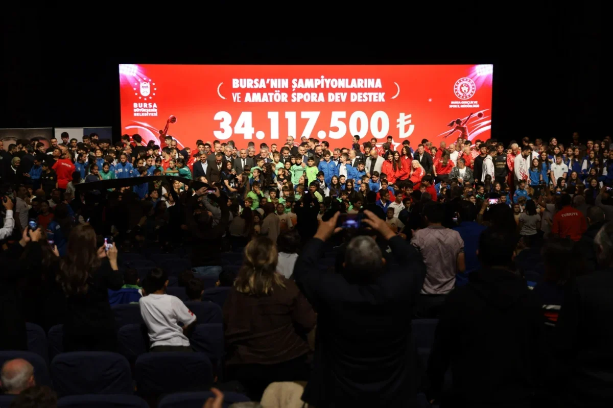 Bursa'da amatör spora 34 milyon 117 bin 500 TL