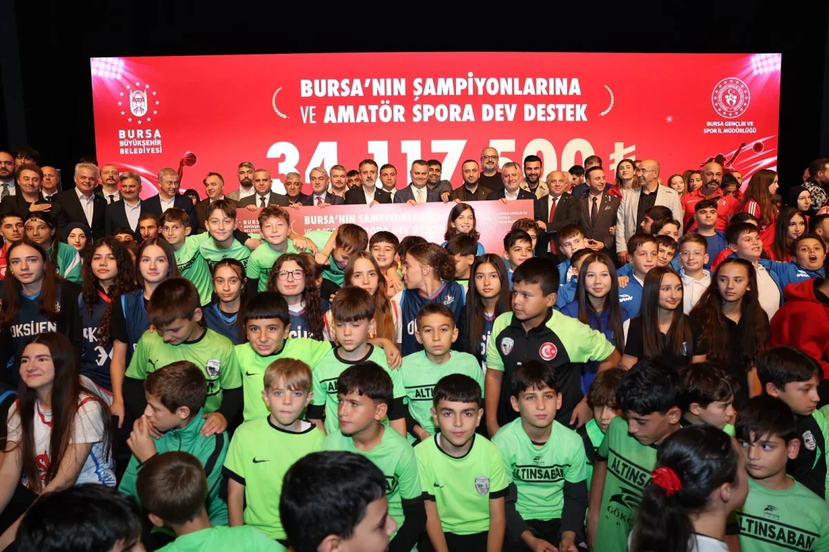 Bursa'da amatör spora 34 milyon 117 bin 500 TL