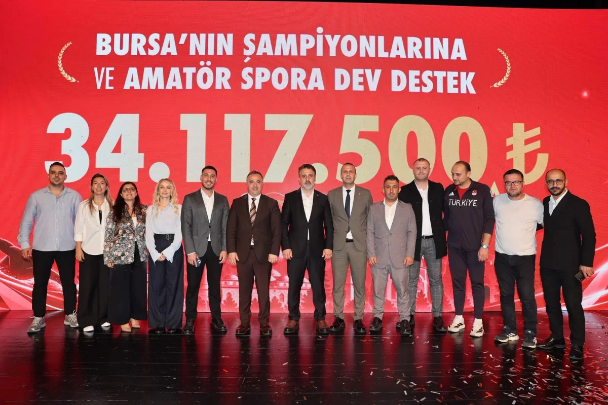 Bursa'da amatör spora 34 milyon 117 bin 500 TL