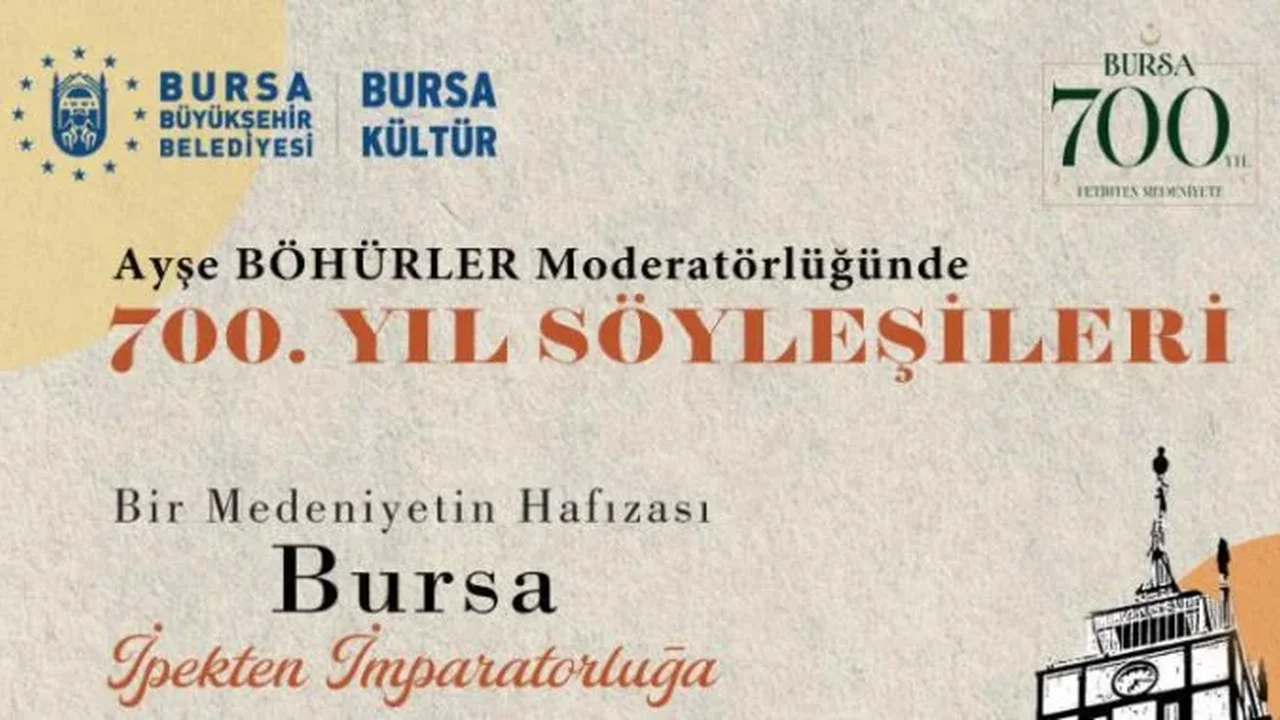 Bursa'da 700. yıl söyleşileri 17 Ekim'de başlıyor