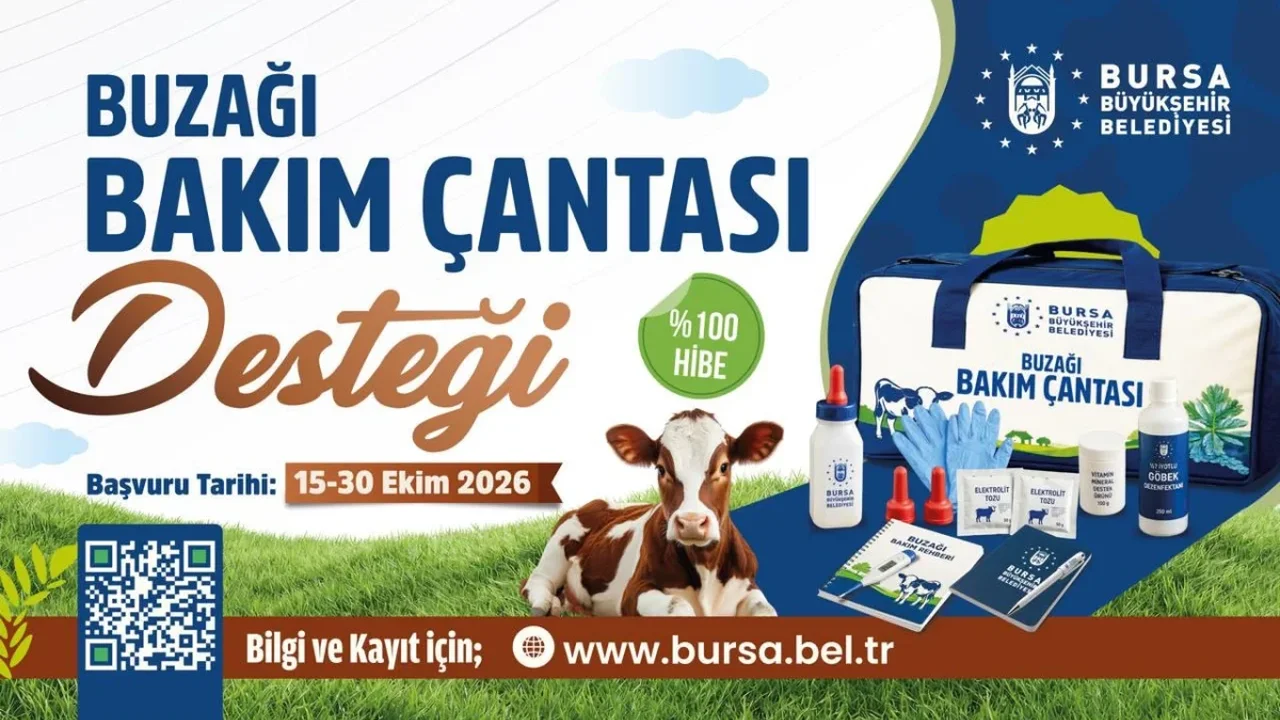 Bursa'da 1-10 büyükbaşlı yetiştiricilere bakım çantası