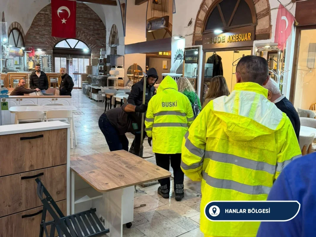 Bursa'da kuvvetli yağışta 645 olaya müdahale edildi
