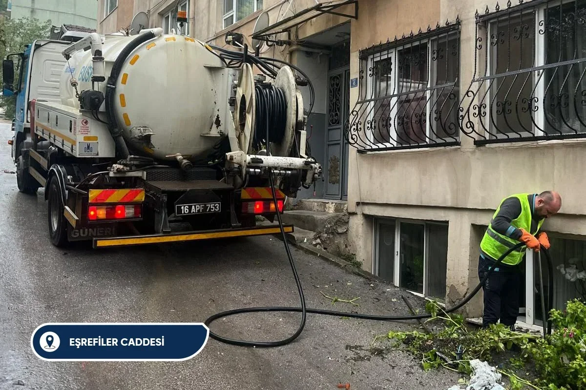 Bursa'da kuvvetli yağışta 645 olaya müdahale edildi