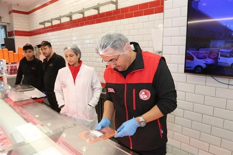 Bursa'da 220 işletmede eş zamanlı et denetimi