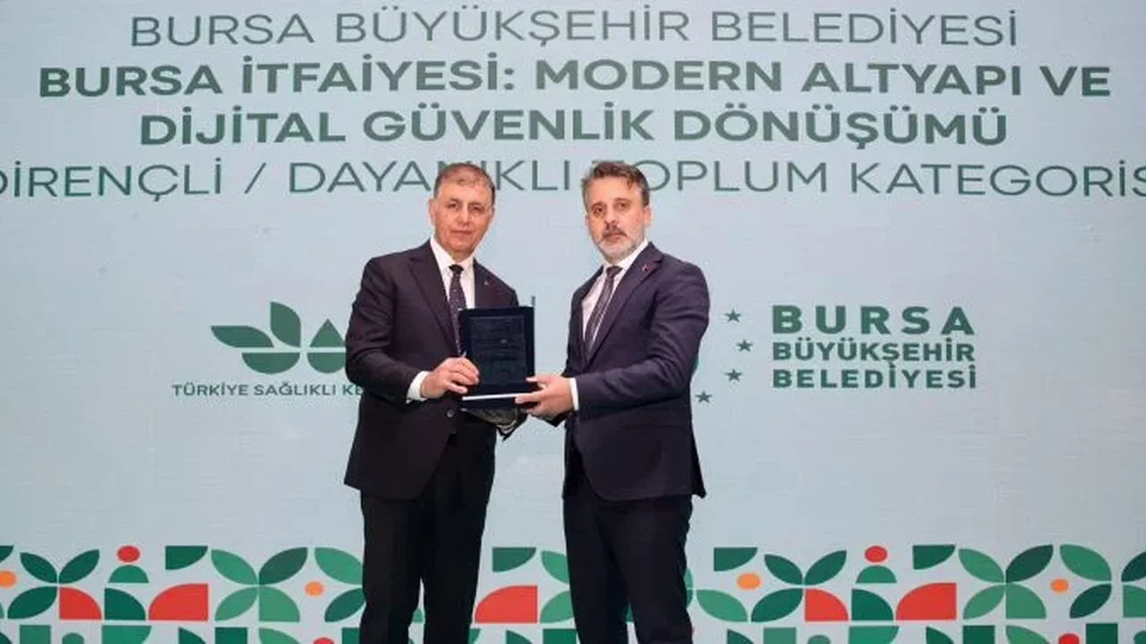 Bursa itfaiyesinin dönüşüm projesine ulusal ödül