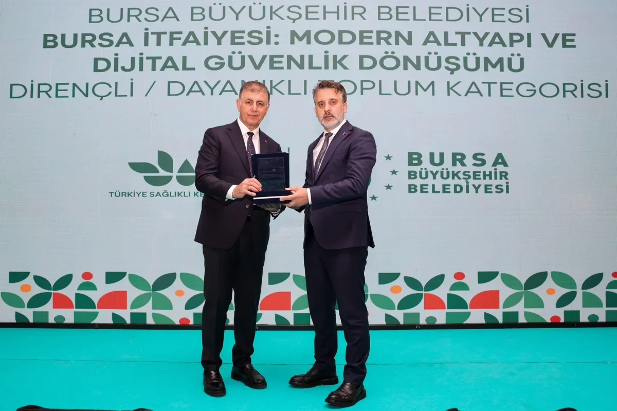 Bursa itfaiyesinin dönüşüm projesine ulusal ödül