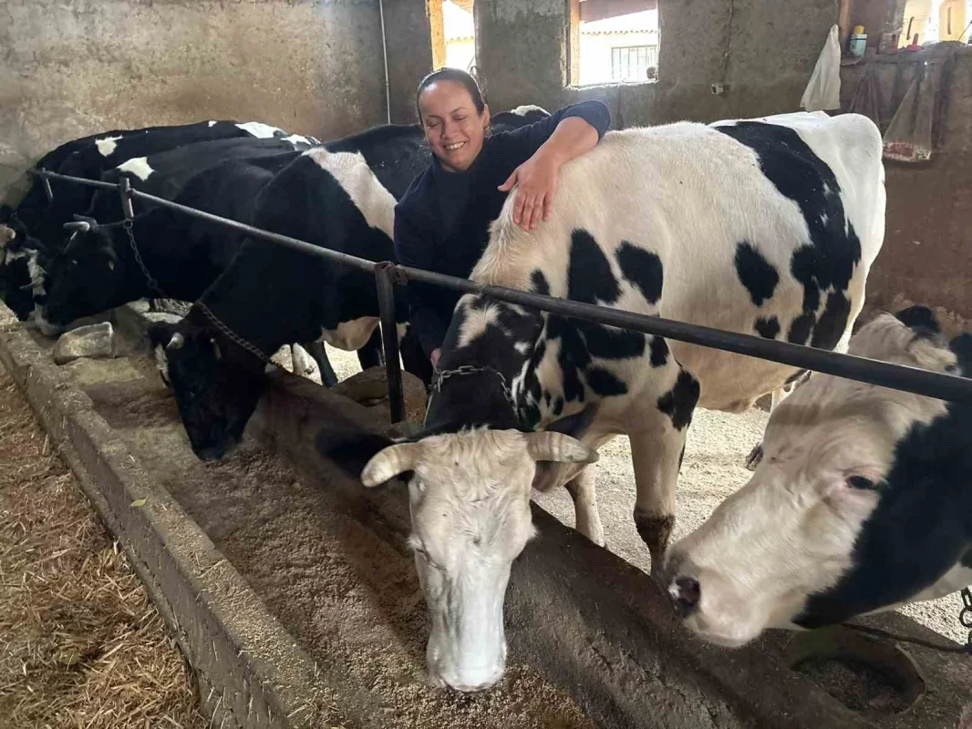 Edirne'de kadın çiftçinin sürüsü 5'ten 30'a çıktı