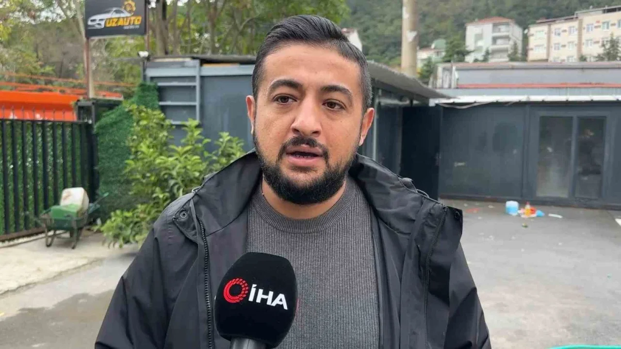 Ayazağa selinde mahsur kalan sürücüyü esnaf kurtardı