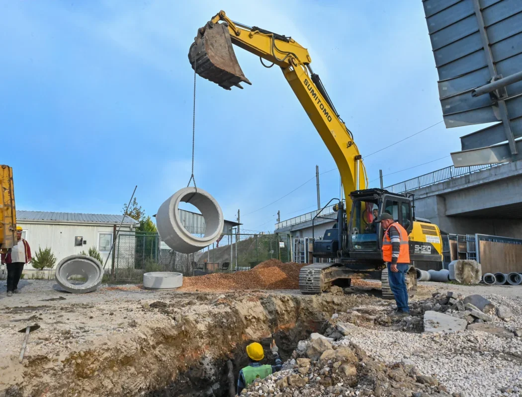Bursa Nilüferköy'de 550 metrelik kanalizasyon hattı yapıldı