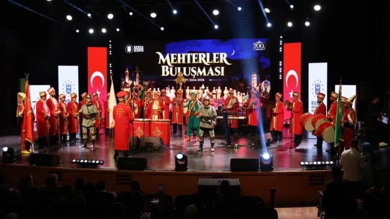 Bursa'da 9 mehter takımı fetih etkinliklerinde buluştu