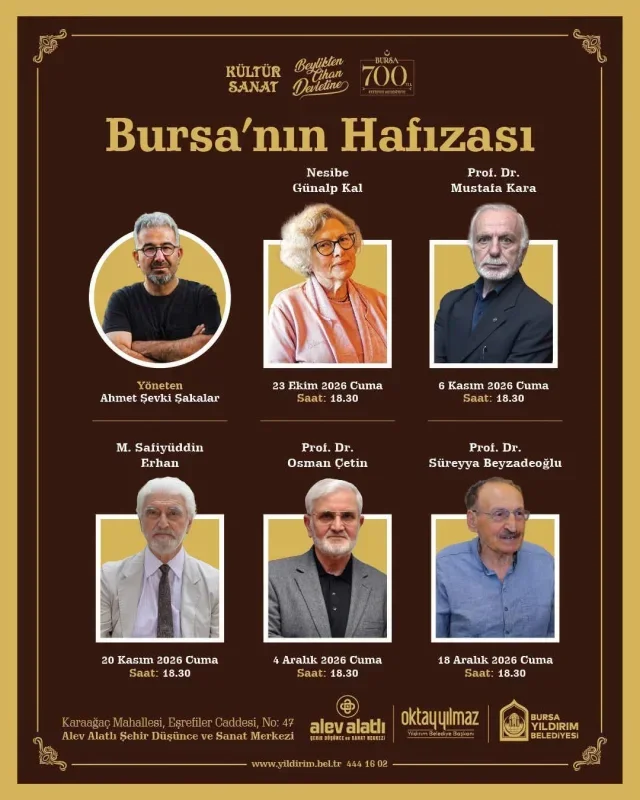 Bursa'nın Hafızası programı Yıldırım'da düzenlenecek