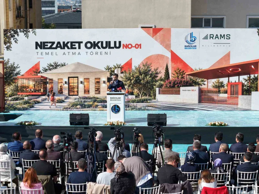 Bağcılar'da Nezaket Okulu projesinin temeli atıldı