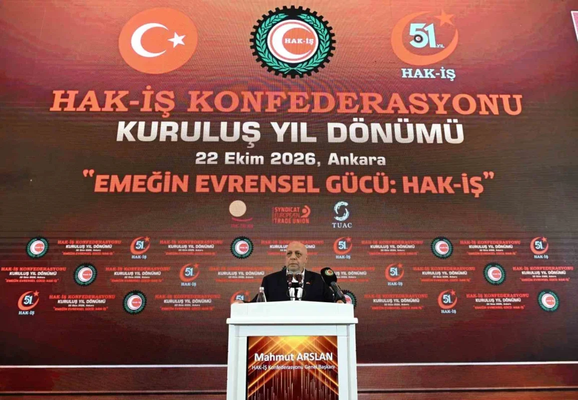 HAK-İŞ, 51. kuruluş yılını Ankara'da kutladı