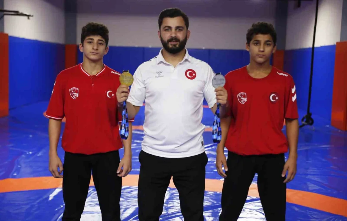 Bağcılarlı kardeşler Balkan finalinde altın ve gümüş aldı
