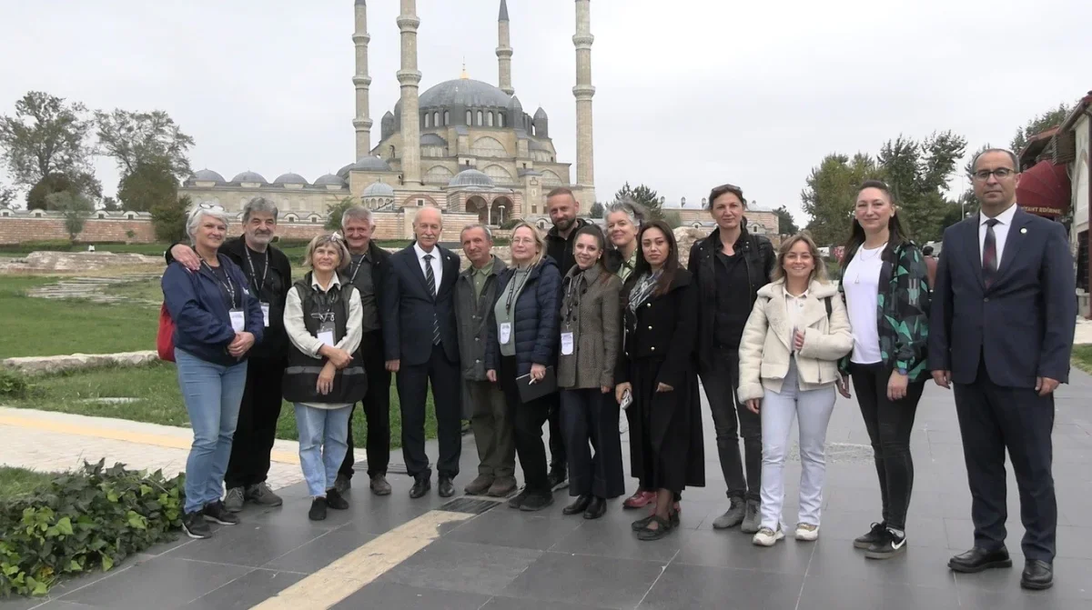 Edirne'de Selimiye Camii ressamlara ilham verdi