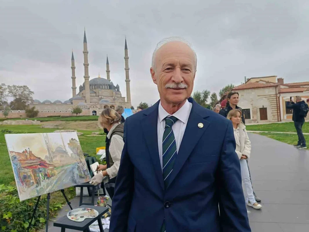 Edirne'de Selimiye Camii ressamlara ilham verdi