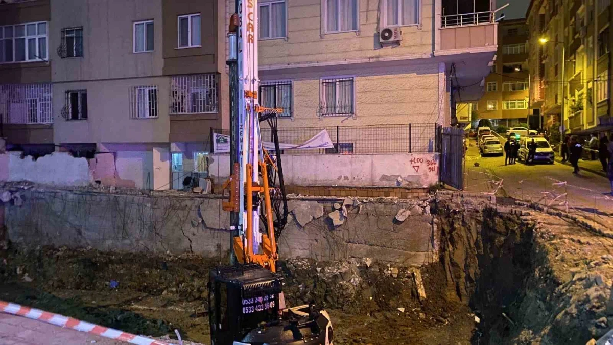 Bahçelievler'de zemin çöktü: 20 daire tahliye edildi