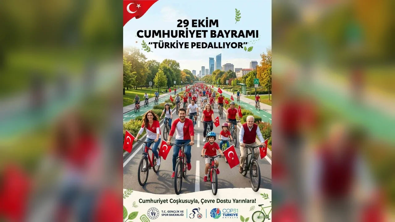 Türkiye Pedallıyor 81 ilde Cumhuriyet için pedal çevirecek