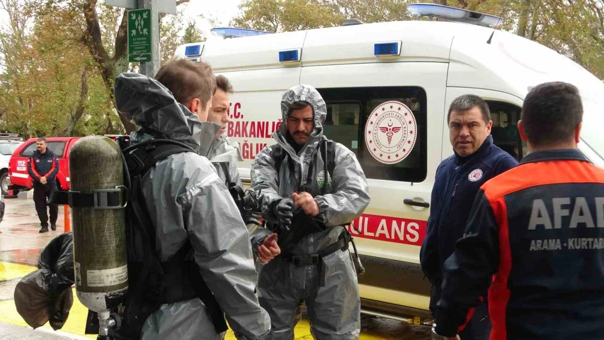 Çanakkale Havalimanı'nda KBRN tatbikatı yapıldı