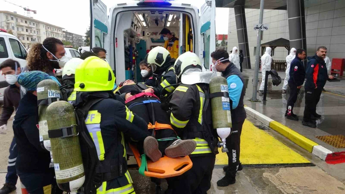 Çanakkale Havalimanı'nda KBRN tatbikatı yapıldı