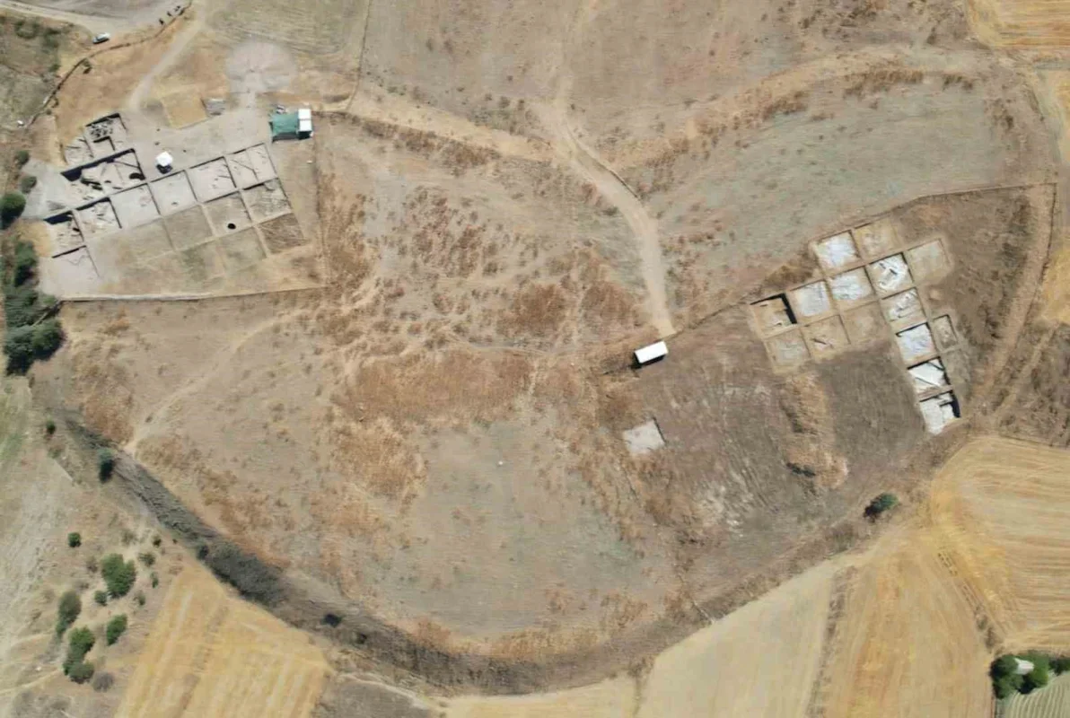 Tavşanlı Höyük'te 4 bin yıllık köpek pati izleri bulundu