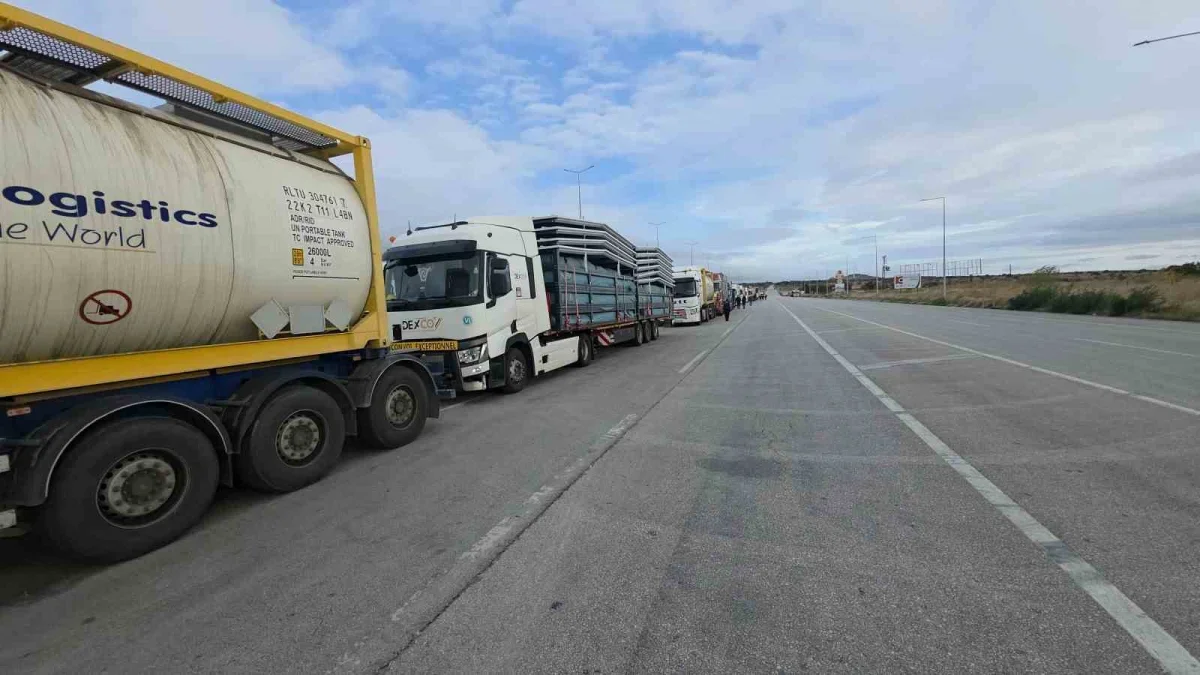 Kapıkule ve Hamzabeyli'de şoförlerden vize tepkisi