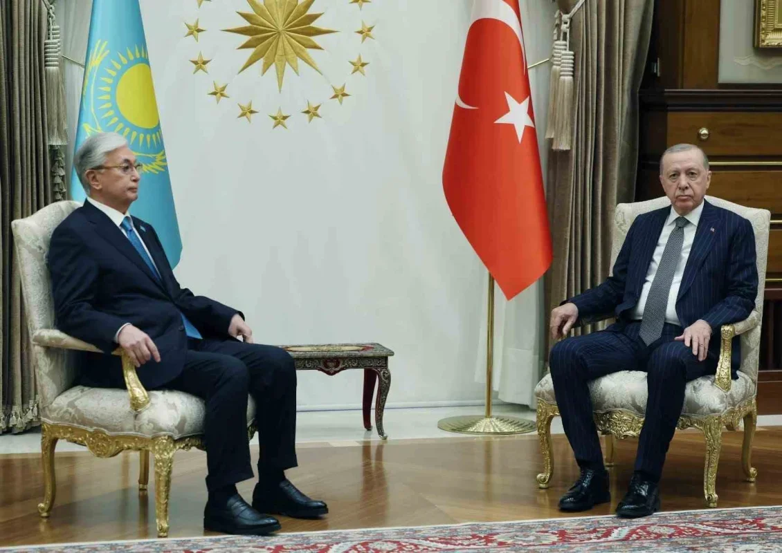 Erdoğan, Tokayev'le Külliye'de ilişkileri görüştü