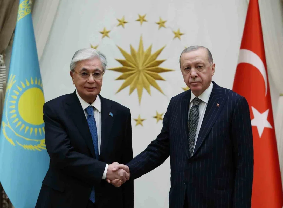 Erdoğan, Tokayev'le Külliye'de ilişkileri görüştü