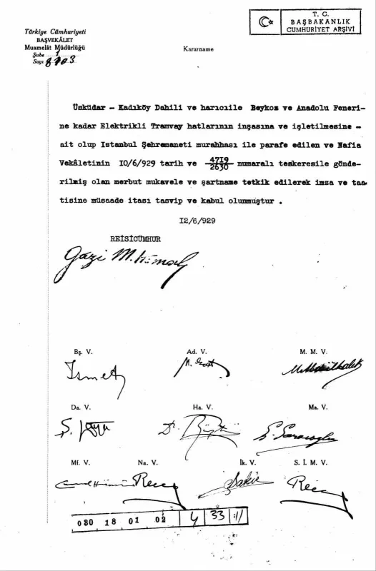 Atatürk'ün Beykoz tramvay projesi 97 yıl sonra bulundu