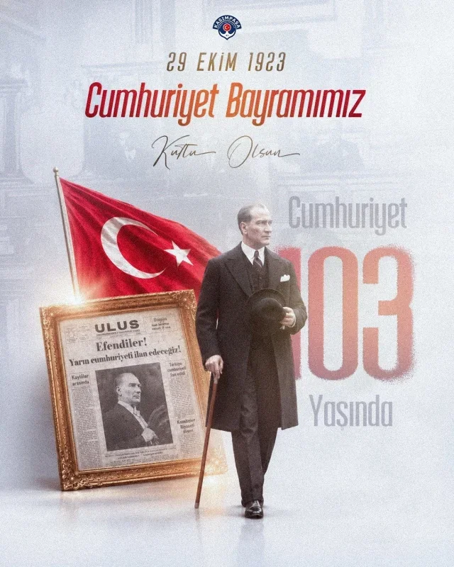 Spor camiasından 29 Ekim Cumhuriyet Bayramı mesajları