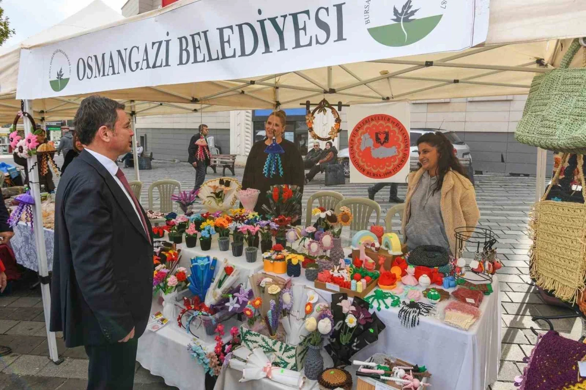 Osmangazi'de kadın emeği Cumhuriyet Sokağı'nda buluştu